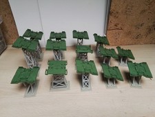 KIBRI HO. MAQUETTE DECOR PILIERS DE PONT RAMPE D’ACCES. LOT DE 14