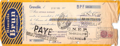 1935 biscuits brun grenoble - brun, a