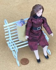 Banc En Métal Peint En Blanc