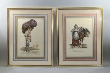  PAIRE DE GRAVURES encadrées