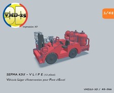 Véhicule incendie de pont  type SEPMA K35 - 1/48 (Rafale M- Etendard-Crusader)