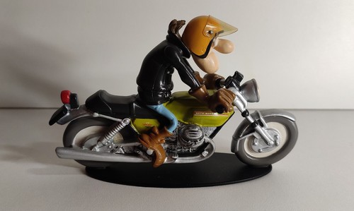 Figurine moto résine joe - figurine,