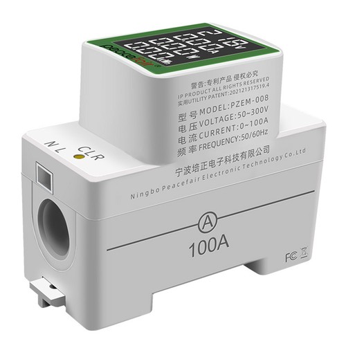 Din rail puissance compteur - din,