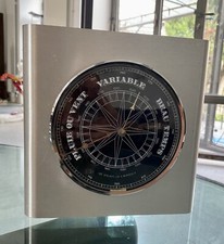 barometre inox design vintage space age annees 70 