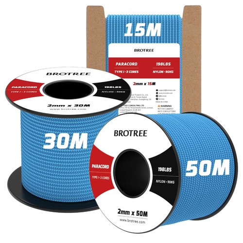 Paracorde 2mm 15m corde 100 - 2mm, 100%