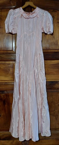 Robe jeune fille satin rose