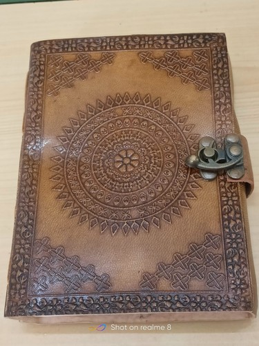 Journal intime cuir avec - cuir,