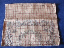 Range serviette ancien enveloppe lin Journal des demoiselles à finir de broder