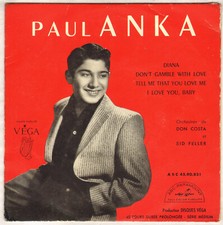 PAUL ANKA "DIANA" EP 1957 ABC