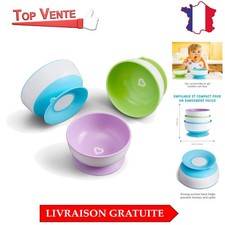 Assortiment de 3 Bols Ventouse