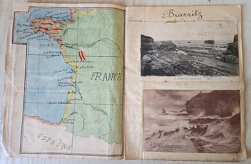 Beau cahier écolier ancien - cahier, d'écolier