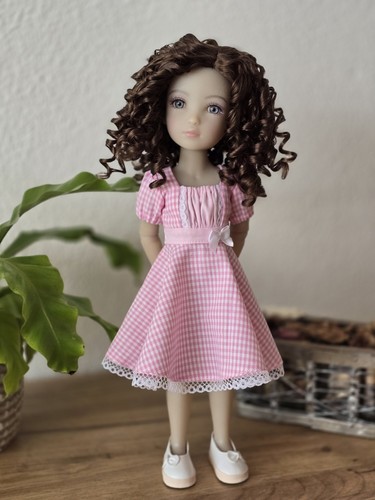 Robe vichy pour poupée - robe,