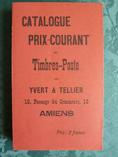 LOT LIVRE 1 CATALOGUE YVERT ET TELLIER REEDITION 1840 A 1896