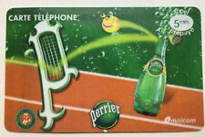 CARTE TÉLÉPHONE - PERRIER  - TENNIS - ROLAND GARROS - PARIS - OBJET PUBLICITAIRE