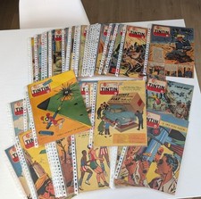Le journal de Tintin 1955 année complète  52 fascicules superbe couverture !!!