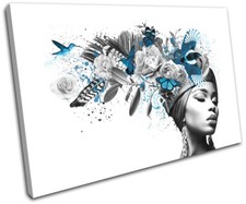Woman bird flower abtsract - woman,