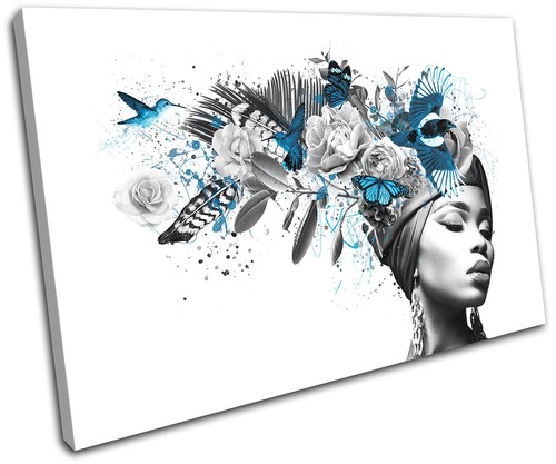 Woman bird flower abtsract - bird,