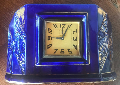 Ancienne pendule faience - ancienne, en