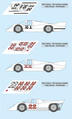 Décal porsche 917 - décal, mans