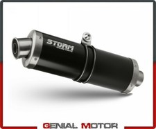 Echappement Storm by Mivv Silencieux Oval noir Honda Hornet 600 2001 01