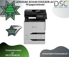 Multifonction  40 PAGES/MINUTE LEXMARK XC4140 COULEUR  A4  COMME NEUF