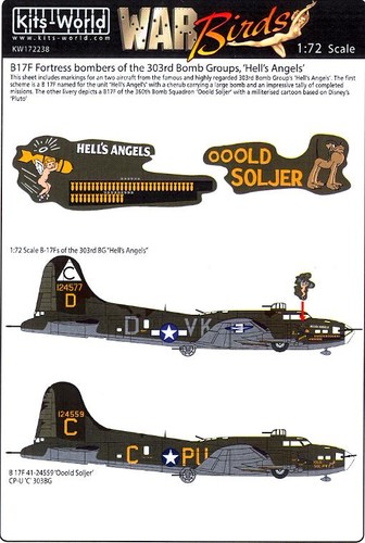 Kits world decals - 1/72, b-17f