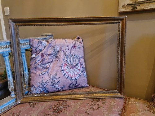 Cadre doré ancien style louis - cadre,