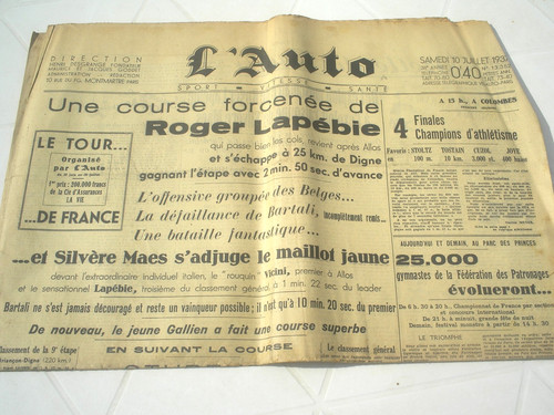 Auto 1937 tour de - l'auto,