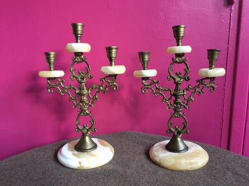 Ancienne paire chandeliers - ancienne,