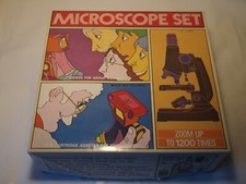 JOUET ANCIEN MICROSCOPE SET /TO 1200 TIMES