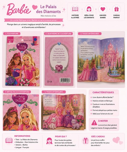 Livre barbie palais des - palais,