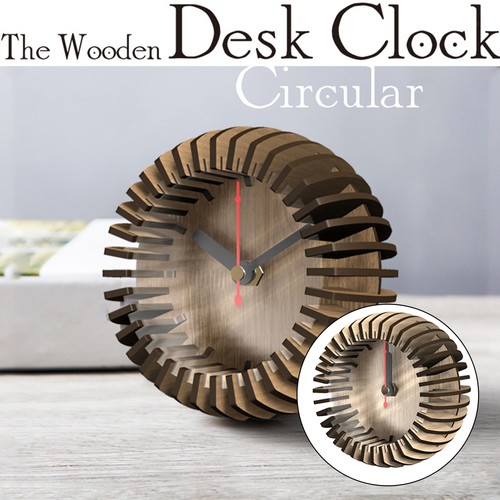 Horloge bois puzzle kits - bois, de