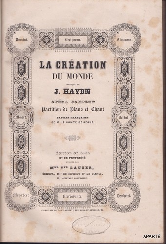 Création monde musique - la,