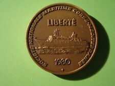 médaille car ferry LIBERTE de la compagnie de navigation SNCM - 1980