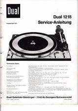 Manuel De Service Dual 1218