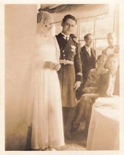 ANCIENNE PHOTO MILITARIA MILITAIRE MÉDAILLÉ ET SA FEMME