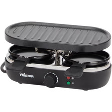 ✅Appareil à Raclette 1 ou 2 Personnes avec 2 poêlons 400W température réglable