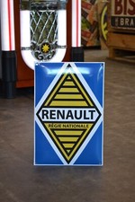 Plaque émaillée RENAULT logo