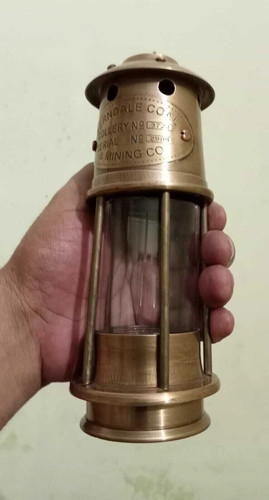Ancienne lampe laiton - , huile