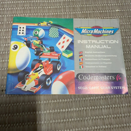 Micro machines - micro, (notice)