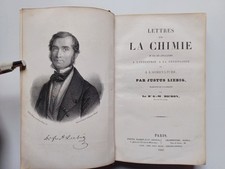 J. Liebig / G.W. Bichon - Lettres sur la Chimie et sur ses applications 1845