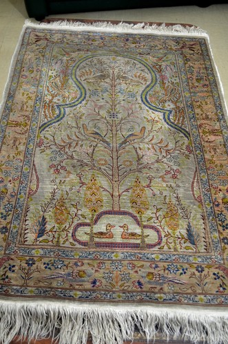 Tapis turc héréké soie - tapis,