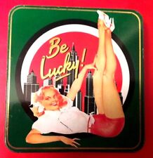 PIN UP SEXY VARGAS GIRL NEW YORK tin box Boîte Américaine RARE LUCKY STRIKE?