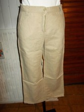 Pantalon court pantacourt bermuda 100% lin beige MARLBORO CLASSICS 40EU 36fr N14