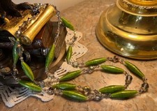 Collier 2 rangs perles verre