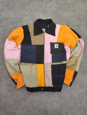 Men's Carhartt XL Patchwork Jacket, USA Rework, Visible Stitching