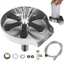 Rince Verre Evier pour Evier de Cuisine Lave Verres en Acier Inoxydable Netto...