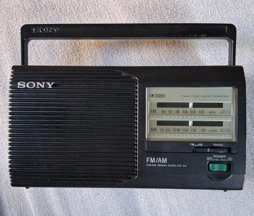 Sony icf portable am - icf-24,