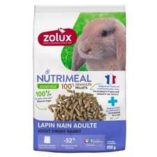 Granulés pour lapin nain adulte (6 mois et plus) sachet de 850 g