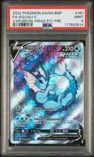 Carte Pokemon Aquali V SWSH181 PSA 9 Promo SWSH